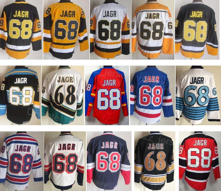 Men Retro 68 Jaromir Jagr Vintage Ice Hockey Jersey Black White Blue Yellow Red Home Away Breathable Embroidery And Sewing For Sport Fans Top Quality On Sale QiE
Men Retro 68 Jaromir Jagr Vintage Ice Hockey Jersey Black White Blue Yellow Red Home Away Breathable Embroidery And Sewing For Sport Fans Top Quality On Sale QiE
