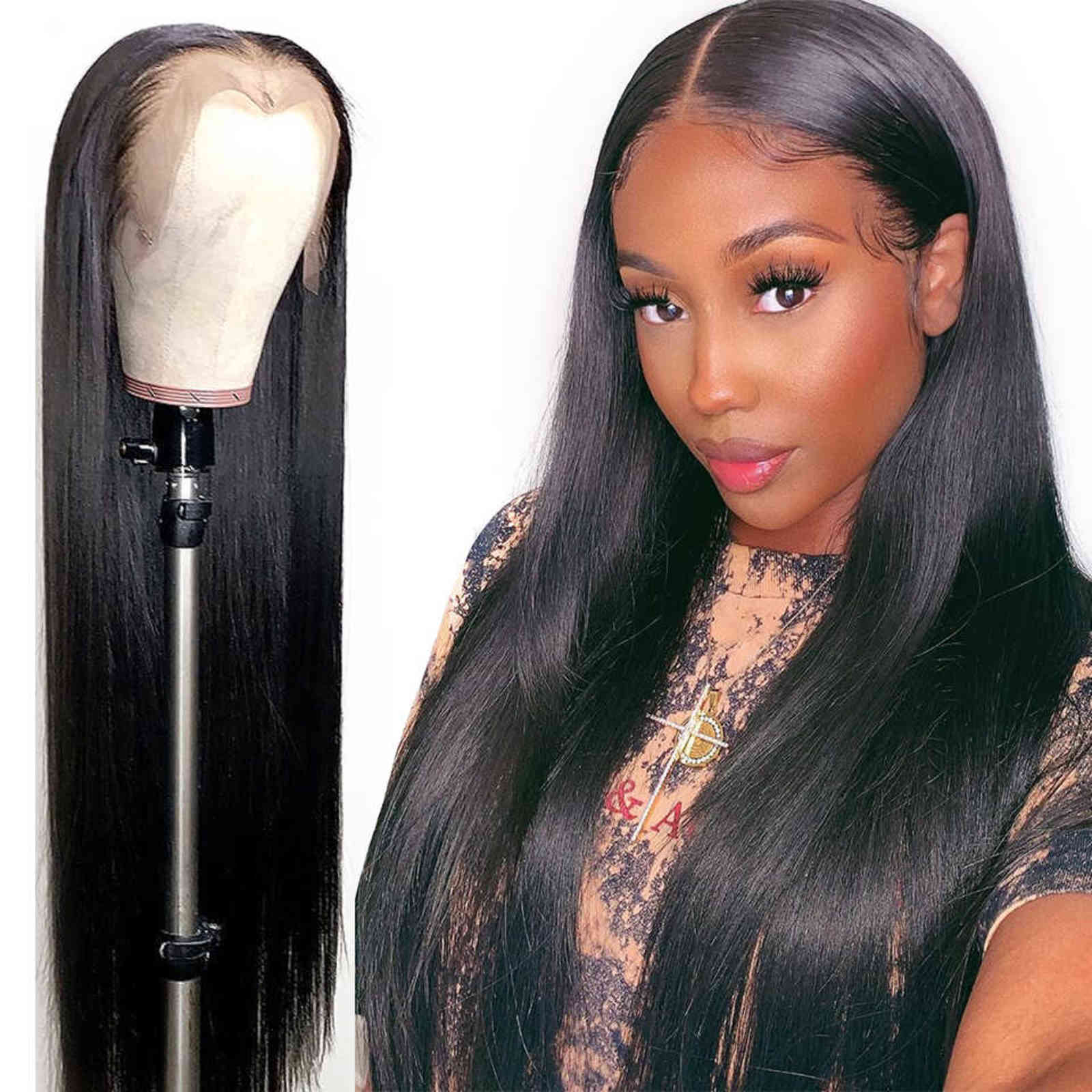 13x6 Deep Part Silky Straight Lace Frontal Human Hair Wigs Pre Plued Natural Color
13x6 Deep Part Silky Straight Lace Frontal Human Hair Wigs Pre Plued Natural Color