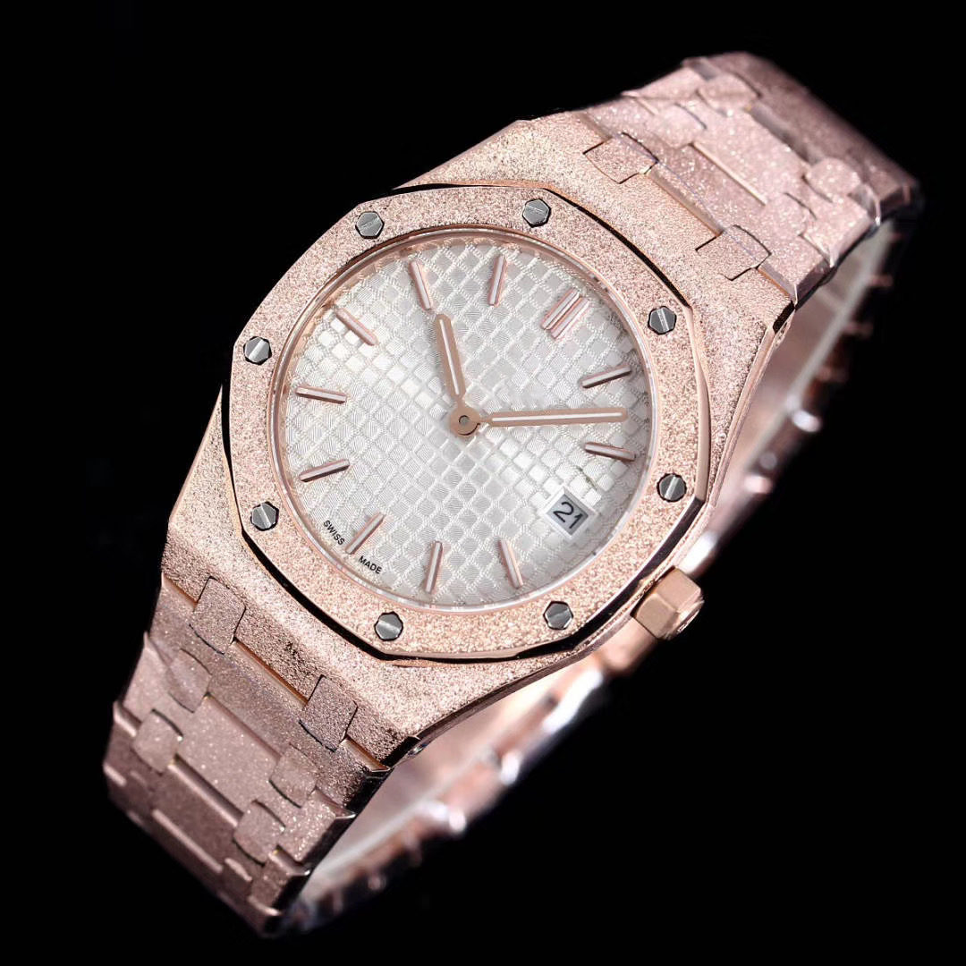 Fashion Woman Watch 33MM Frosted Quartz Movement Gold Stainless Steel Womens Lady Wristwatch High Quality Dress Watches Gift, Slivery;brown
Fashion Woman Watch 33MM Frosted Quartz Movement Gold Stainless Steel Womens Lady Wristwatch High Quality Dress Watches Gift, Slivery;brown