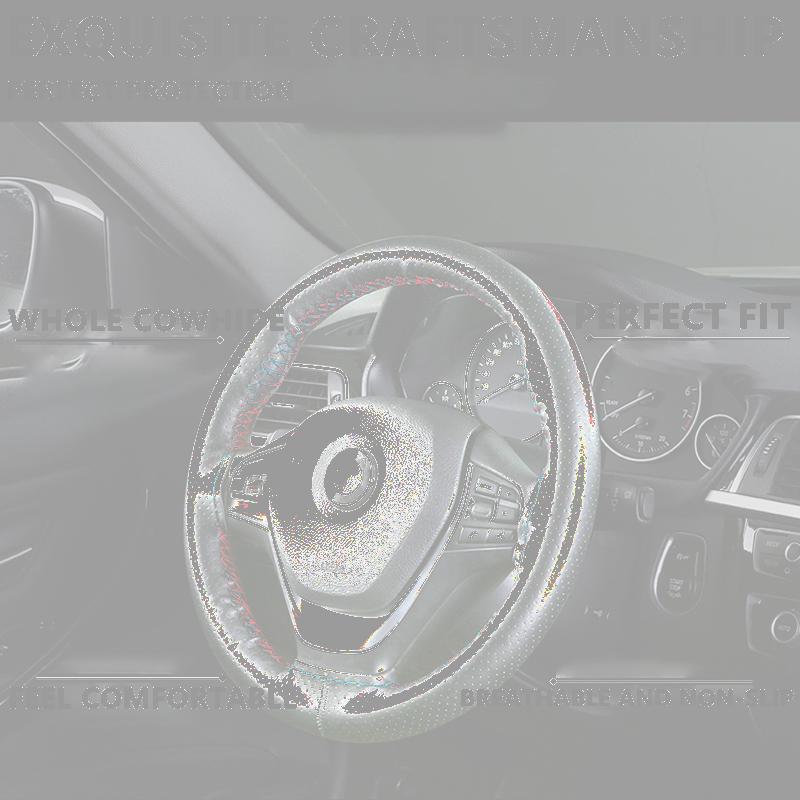 Steering Wheel Covers Leather Braided Hubs Braid Line Hand-Stitched With Needle Thread Interior Accessories
Steering Wheel Covers Leather Braided Hubs Braid Line Hand-Stitched With Needle Thread Interior Accessories