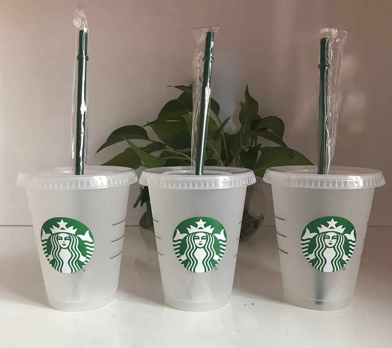 Starbucks 16oz/473ml Pillar Shape Lid Straw Mug Bardian Plastic Tumbler Reusable Clear Drinking Flat Bottom Cup 5pcs
Starbucks 16oz/473ml Pillar Shape Lid Straw Mug Bardian Plastic Tumbler Reusable Clear Drinking Flat Bottom Cup 5pcs