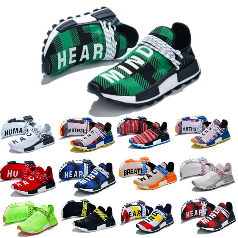 NMD Pharrell Williams Running Shoes Human Race Blue Plaid Solar Pack Mother BBC Black Yellow Mens Womens Trainers Multi-Color Pale Nude Nerd
NMD Pharrell Williams Running Shoes Human Race Blue Plaid Solar Pack Mother BBC Black Yellow Mens Womens Trainers Multi-Color Pale Nude Nerd