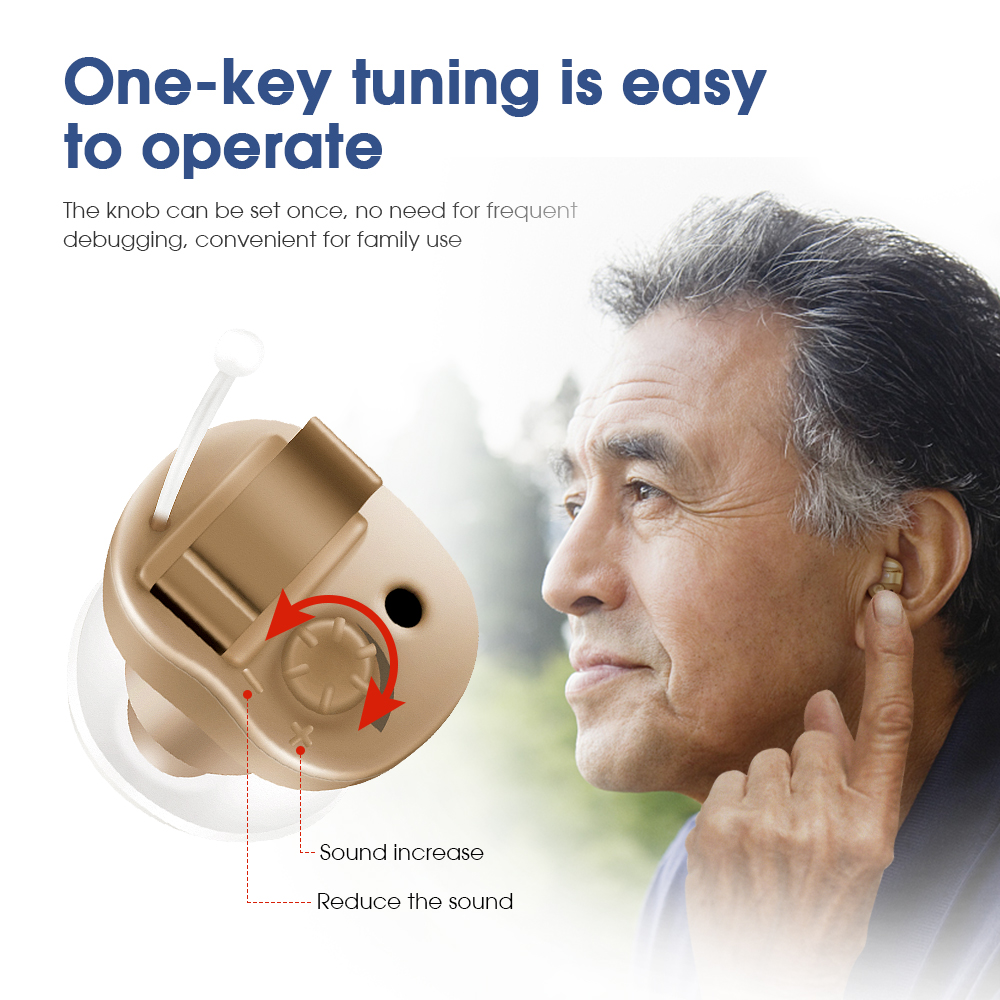 Mini Hearing AidIntelligent Noise ReductionDigital Adjustable Wireless In Ear Invisible Portable Sound Amplifier VHP-601Scouts
Mini Hearing AidIntelligent Noise ReductionDigital Adjustable Wireless In Ear Invisible Portable Sound Amplifier VHP-601Scouts