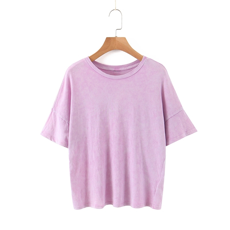 Summer Tees For Women Short Sleeve O neck Solid Color Cotton T shirt Street wear Tops XZ2383 210525, Lavender
Summer Tees For Women Short Sleeve O neck Solid Color Cotton T shirt Street wear Tops XZ2383 210525, Lavender