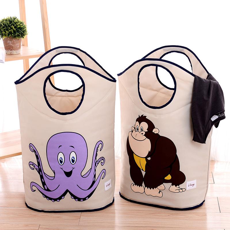 Cartoon Storage Basket Baby Toy Organizer Polyester Linen Foldable Laundry Bedroom Hamper & Organization 
Cartoon Storage Basket Baby Toy Organizer Polyester Linen Foldable Laundry Bedroom Hamper & Organization