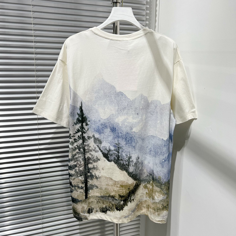 22ss Spring Summer Artist Paint Italy Snow Mountain Forest t shirt Tee Men Women High Street Casual Cotton Tshirt, White
22ss Spring Summer Artist Paint Italy Snow Mountain Forest t shirt Tee Men Women High Street Casual Cotton Tshirt, White