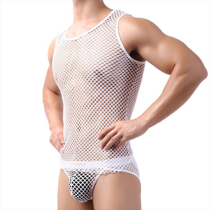 mens fishnet see through stretchy vest tank lingerie undershirt sleeveless male nightwear underwear, White;black
mens fishnet see through stretchy vest tank lingerie undershirt sleeveless male nightwear underwear, White;black