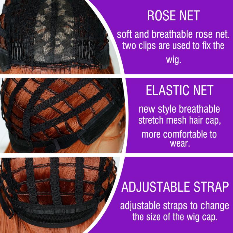 Synthetic Wigs AILUXY Long Dark Brown Women's With Bangs Body Wave Heat Resistant For Black Women African American Hair