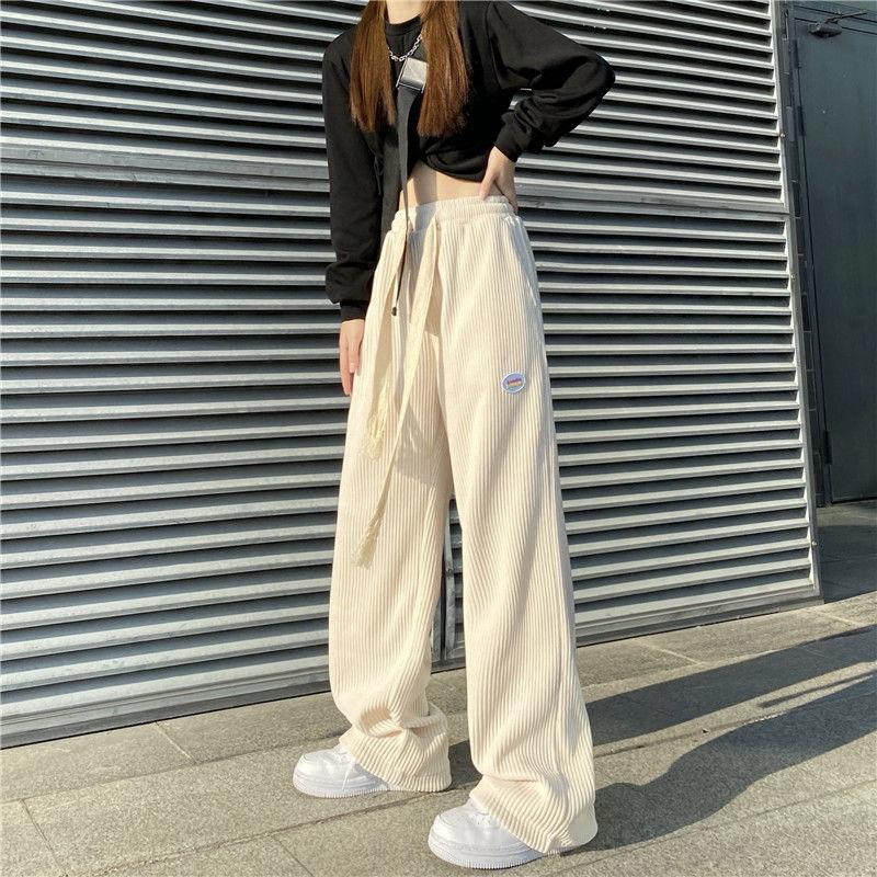 Women' Pants & Capris Corduroy Wide-Leg Retro Autumn Solid Color Korean Version Loose Wild High Waist Casual Straight Legs, As pic
Women' Pants & Capris Corduroy Wide-Leg Retro Autumn Solid Color Korean Version Loose Wild High Waist Casual Straight Legs, As pic