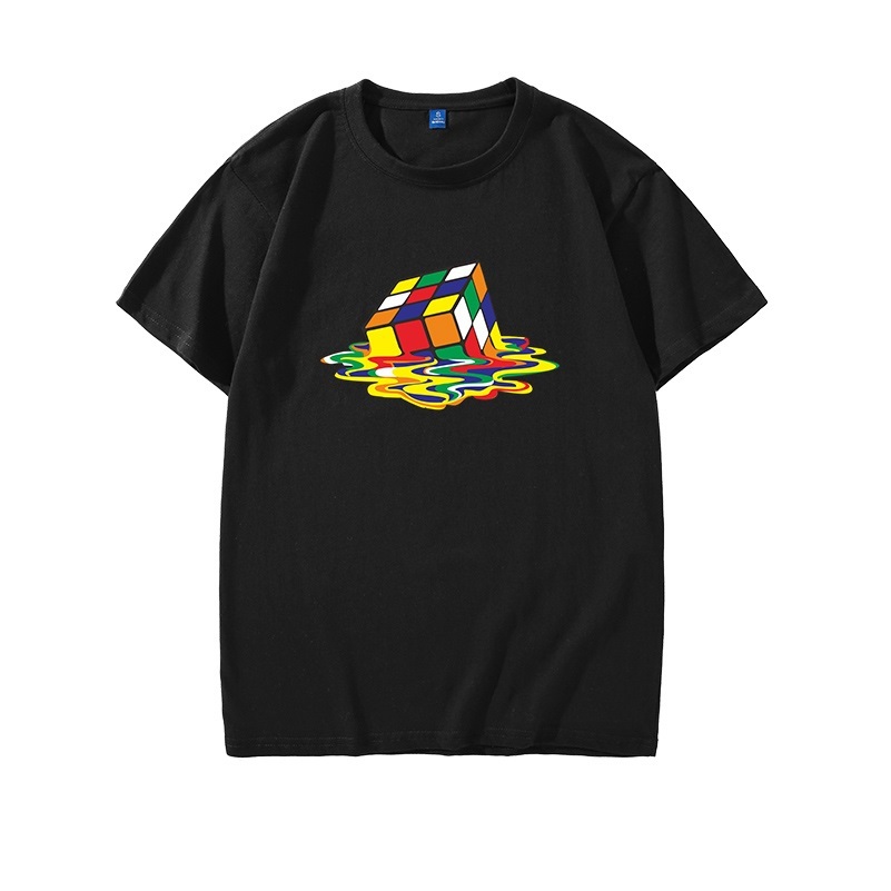 Summer Mens Geometry T-shirts Short Sleeve 6XL Plus Size Big 7XL 8XL Man Large Cotton Creative TShirt Navy Blue Tees 210518