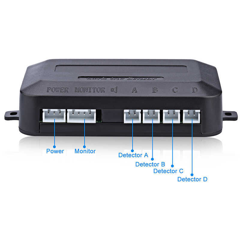 New Update Auto Parktronic Led Sensor with 4 Sensors Reverse Backup Parking Radar Monitor Detector System Backlight Display Car