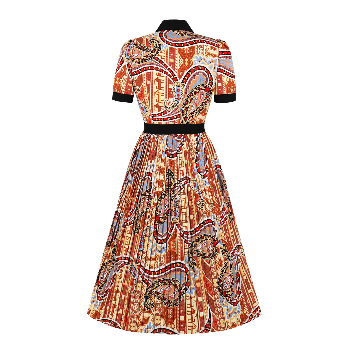 African Dresses For Women African Clothes Pleated Midi Dress Dashiki Ladies Short Sleeve Ankara Africa Dress Elegant Dress