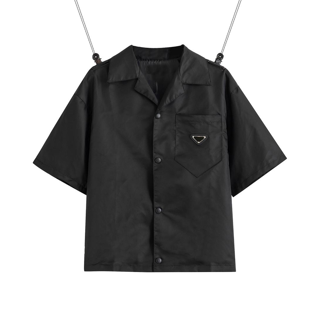 2021 United States European womens mens shirt casual brand short blouses Classic inverted triangle loose Imported high-quality nylon tooling EUR SIZE Summer tops, Black
2021 United States European womens mens shirt casual brand short blouses Classic inverted triangle loose Imported high-quality nylon tooling EUR SIZE Summer tops, Black
