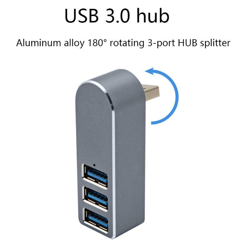 Aluminum Alloy Mini 3 Port USB 3.0 Hub Rotary Splitter Adapter For PC Laptop Keyboard Mouse Combos
Aluminum Alloy Mini 3 Port USB 3.0 Hub Rotary Splitter Adapter For PC Laptop Keyboard Mouse Combos