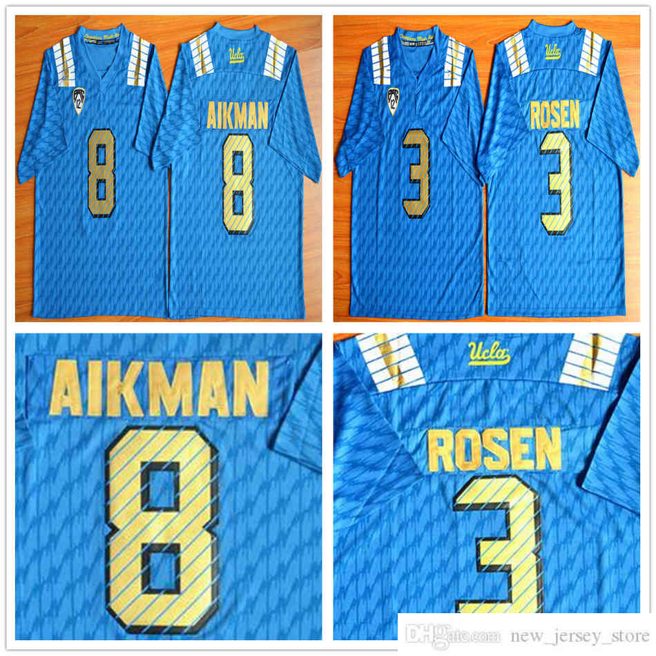 Wholesale Men UCLA Bruins 8 Troy Aikman College Jerseys Home Blue 3 Josh Rosen Sport Jersey Breathable Embroider Logos, Black
Wholesale Men UCLA Bruins 8 Troy Aikman College Jerseys Home Blue 3 Josh Rosen Sport Jersey Breathable Embroider Logos, Black