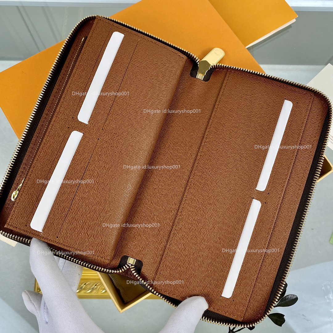 5A Long wallet Genuine Leather zipper men Wallets women purse lady designer purses 63502 60111 62581, Black grid
5A Long wallet Genuine Leather zipper men Wallets women purse lady designer purses 63502 60111 62581, Black grid