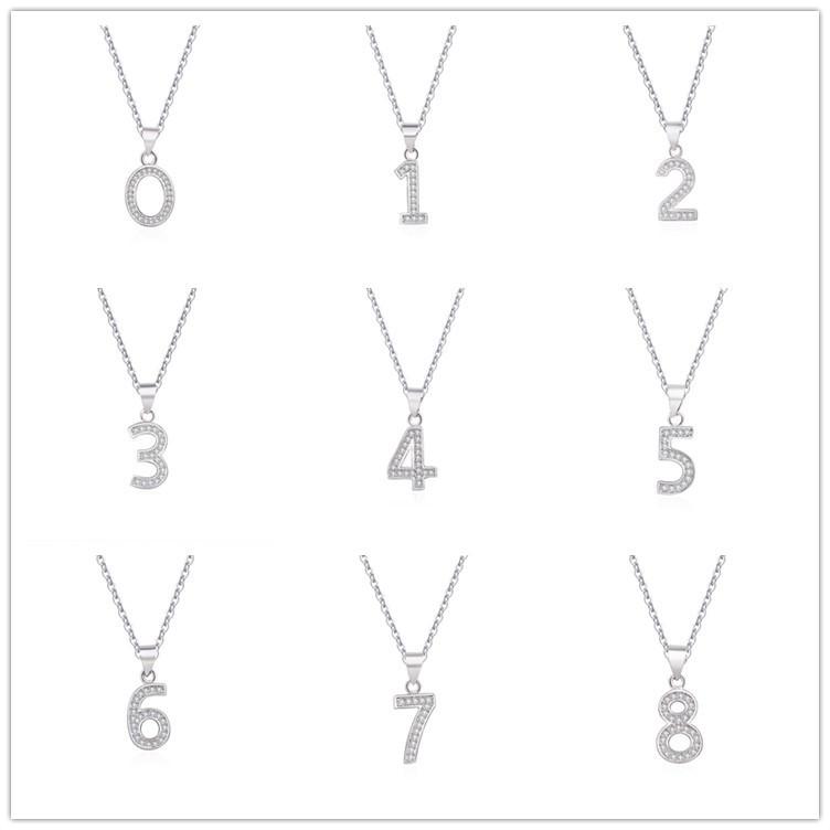 Pendant Necklaces 0-9 Lucky Number Necklace For Women Girl Luxury Zircon Charm Jewelry Chain Love Gift Drop, Silver
Pendant Necklaces 0-9 Lucky Number Necklace For Women Girl Luxury Zircon Charm Jewelry Chain Love Gift Drop, Silver
