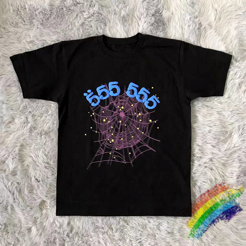 Foaming Printing Sp5der Angel Number t Shirt Men Women tee Quality Spider Web Pattern T-shirt Top Tees
Foaming Printing Sp5der Angel Number t Shirt Men Women tee Quality Spider Web Pattern T-shirt Top Tees