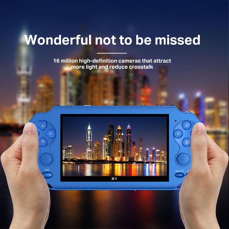 Portable Game Players X1 Handheld 4.3 Inch HD MP5 4GB/ 8GB Support For Camera Video GBA Games TF Card Console
Portable Game Players X1 Handheld 4.3 Inch HD MP5 4GB/ 8GB Support For Camera Video GBA Games TF Card Console
