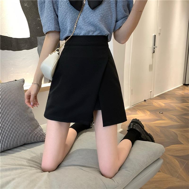 Skirts Black Irregular A-line Suit Hakama Female Split Skirt Autumn And Winter Little High Waist Short Bag Hip, See chart
Skirts Black Irregular A-line Suit Hakama Female Split Skirt Autumn And Winter Little High Waist Short Bag Hip, See chart