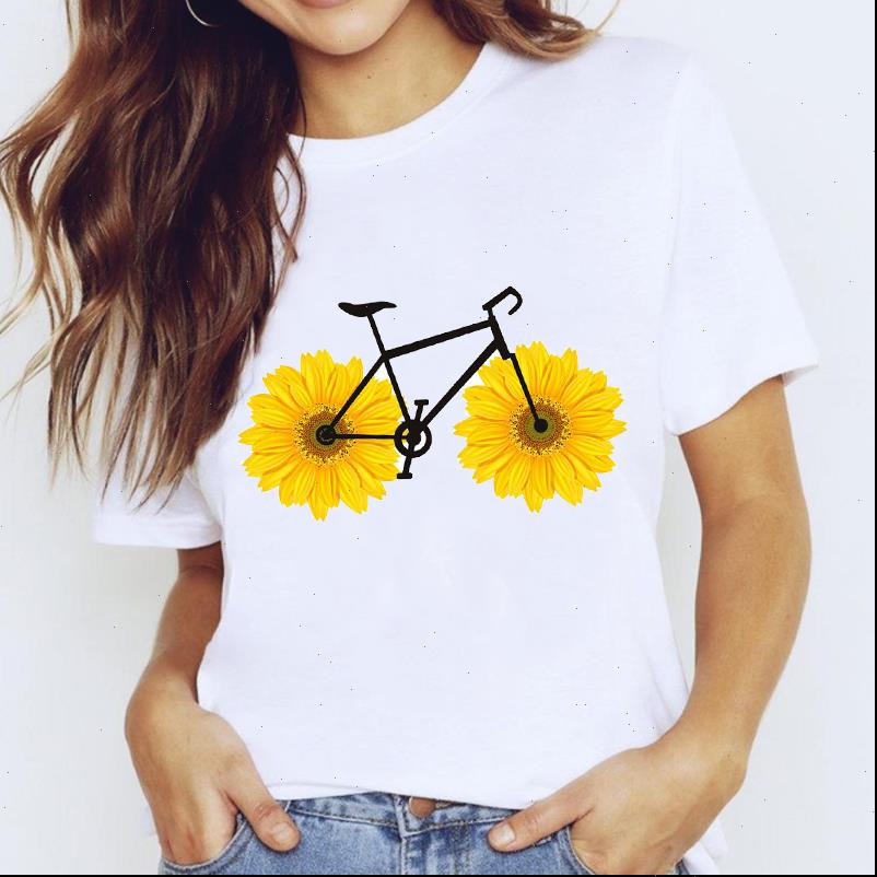 women 90s cartoon daisy bicycle print short sleeve clothes lady t shirts womens shirt ladies graphic female tees, White
women 90s cartoon daisy bicycle print short sleeve clothes lady t shirts womens shirt ladies graphic female tees, White