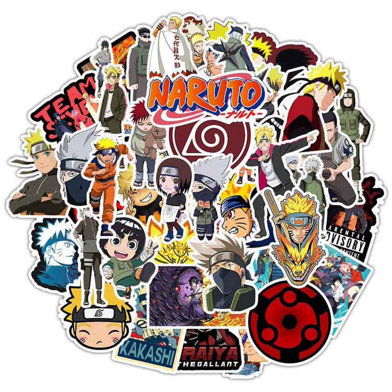Vehicle Japan Cartoon Sticker Anime Naruto Graffiti Stickers Luggage Skateboard Guitar Laptop Waterproof Car Motorcycle Decals Birthday Gift