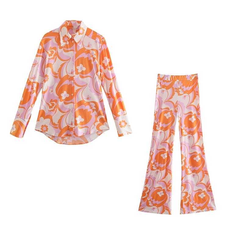Casual Women Spring Blouse Outfits Two Piece Top and Pants Set Floral Slim Shirts High Waist Flare Trousers Sets 210525, Tops
Casual Women Spring Blouse Outfits Two Piece Top and Pants Set Floral Slim Shirts High Waist Flare Trousers Sets 210525, Tops