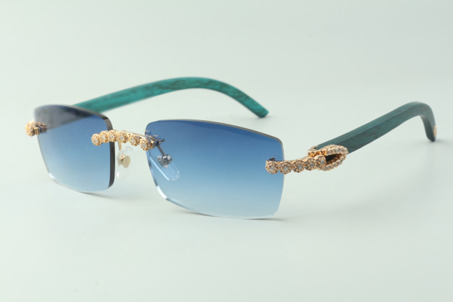 2021 exquisite bouquet diamond sunglasses 3524012 with natural teal wooden temples glasses lens 3.0 thickness,size: 18-135 mm
2021 exquisite bouquet diamond sunglasses 3524012 with natural teal wooden temples glasses lens 3.0 thickness,size: 18-135 mm