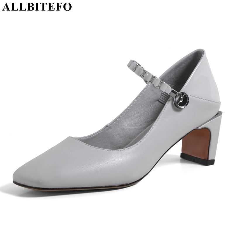 ALLBITEFO butterfly buckle design natural genuine leather women pumps square toe fashion women high heels high heel shoes 210611, As picture
ALLBITEFO butterfly buckle design natural genuine leather women pumps square toe fashion women high heels high heel shoes 210611, As picture
