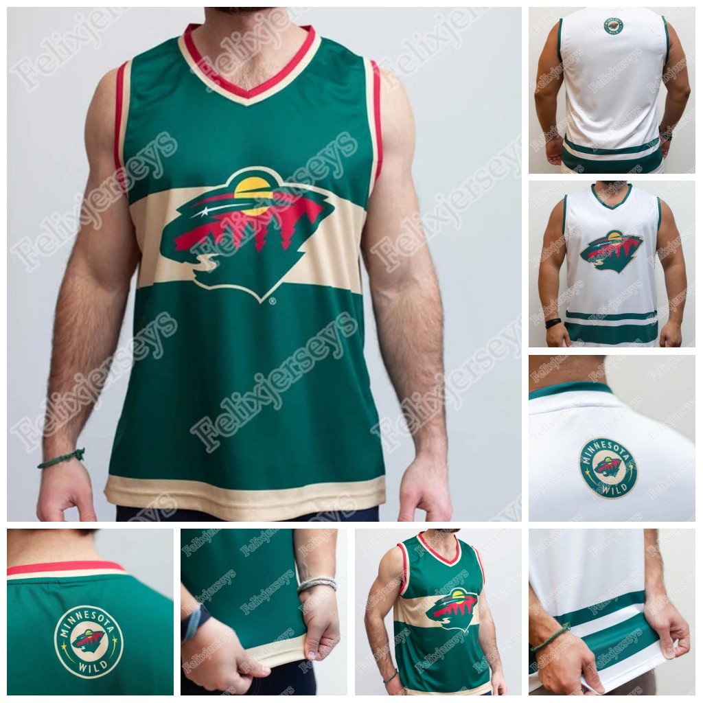 Minnesota Wild Sleeveless T-shirt Hockey Jersey 97 Kirill kaprizov Kevin Fiala Ryan Suter Zach Parise Jared Spurgeon Matt Dumba Jonas Brodin Ian Cole, Black;red
Minnesota Wild Sleeveless T-shirt Hockey Jersey 97 Kirill kaprizov Kevin Fiala Ryan Suter Zach Parise Jared Spurgeon Matt Dumba Jonas Brodin Ian Cole, Black;red