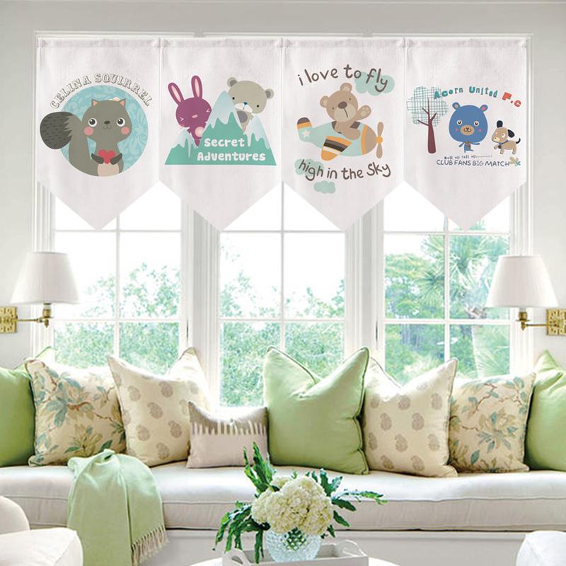 Cartoon Animal Print Triangle Curtain Short Children's Room Decoration Hanging Kitchen Living Half & Drapes
Cartoon Animal Print Triangle Curtain Short Children's Room Decoration Hanging Kitchen Living Half & Drapes