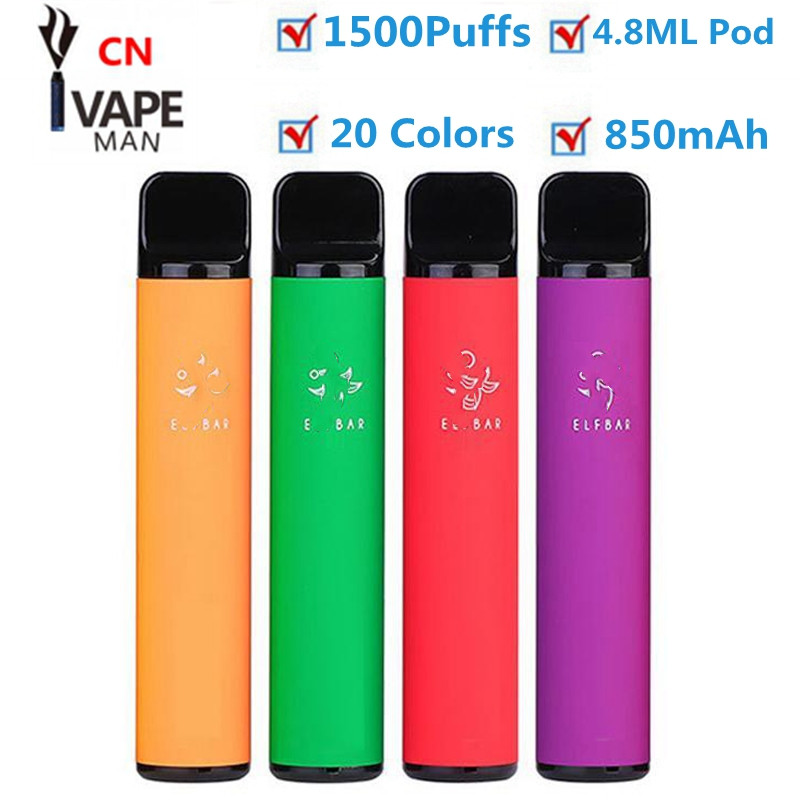 ELF Bar 1500 Puffs E Cigarette Disposable vape Pod Device 850mAh Battey 4.8ml Pods Prefilled Cartridge Kit disposables vapes 5% Ni Strength
ELF Bar 1500 Puffs E Cigarette Disposable vape Pod Device 850mAh Battey 4.8ml Pods Prefilled Cartridge Kit disposables vapes 5% Ni Strength