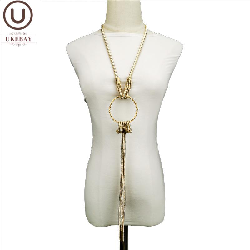 Pendant Necklaces UKEBAY Strange Necklace Women Luxury Gold Chain Long Tassel Handmade Jewelry Clothes Accessories, Silver 
Pendant Necklaces UKEBAY Strange Necklace Women Luxury Gold Chain Long Tassel Handmade Jewelry Clothes Accessories, Silver