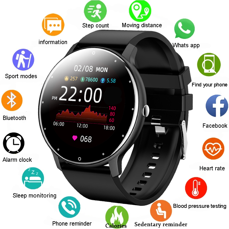 Ultrathin Smart Watch Men 1.3inch Full Touch Sport Fitness Watch IP67 Waterproof Bluetooth Answer call Smartwatch women 2021, Black
Ultrathin Smart Watch Men 1.3inch Full Touch Sport Fitness Watch IP67 Waterproof Bluetooth Answer call Smartwatch women 2021, Black