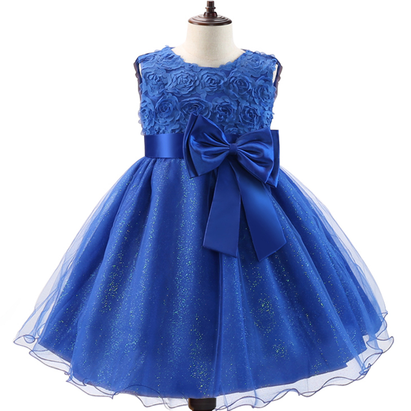 Christmas Children Dress Pearls Princess Flower Girls Wedding Kids es 3-10 Years Halloween Party 220309