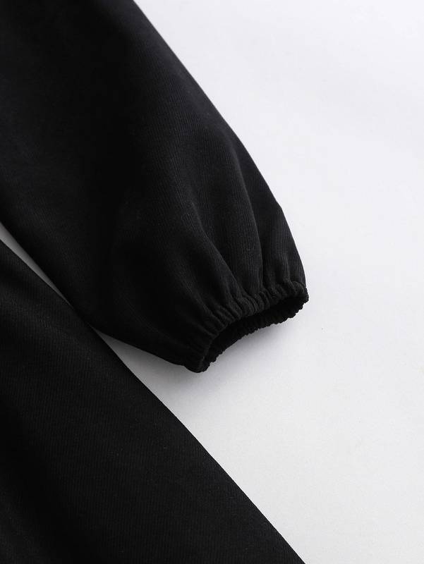 Girls Leopard Spliced Belted Shirt Dress SHE