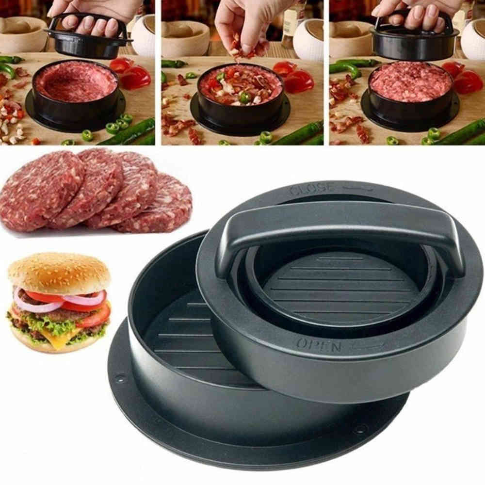 Burger Meat Press Plastic Non-stick Hamburger Patty Maker Mould Kitchen Cooking Grill Tool Barbecue Grilling Accessories