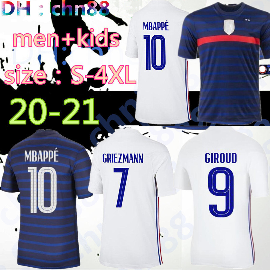 size S-4XL 2020 MBAPPE GRIEZMANN POGBA GIROUD KANTE FRANCE jerseys 2021 home away Soccer jersey Football shirts adult men + kids kit, Adult player 
size S-4XL 2020 MBAPPE GRIEZMANN POGBA GIROUD KANTE FRANCE jerseys 2021 home away Soccer jersey Football shirts adult men + kids kit, Adult player