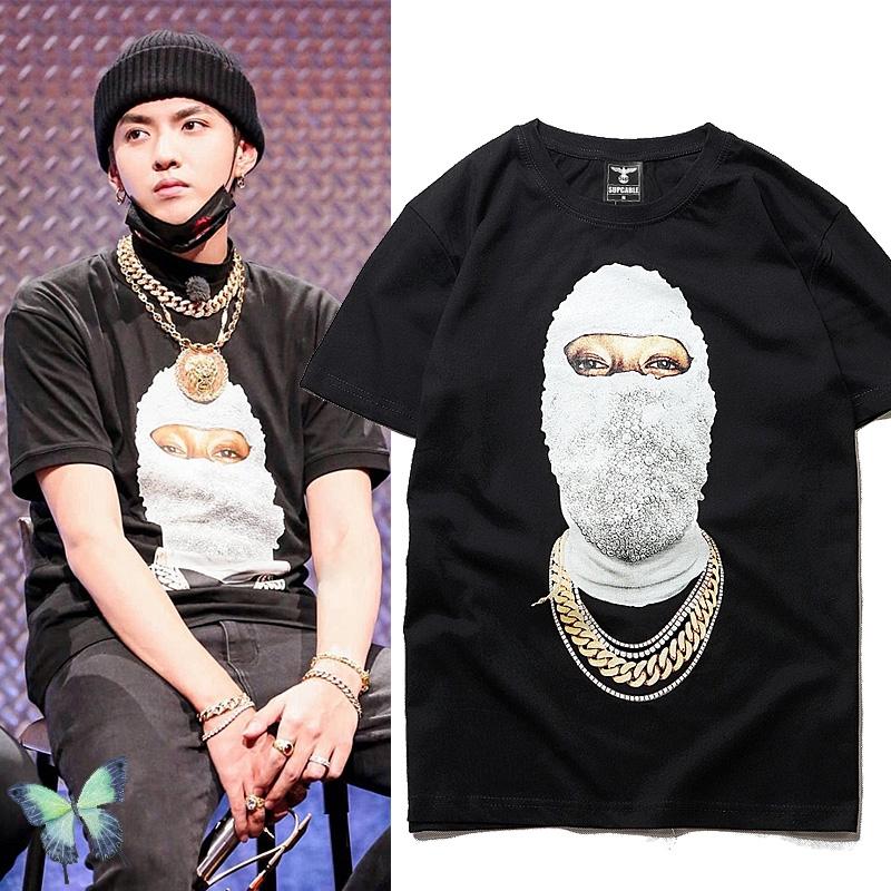 Men's T-Shirts Summer IH NOM UH NIT Mask People Print T Shirt Men Women High Quality Cotton T-shirt Trendy Hip-hop