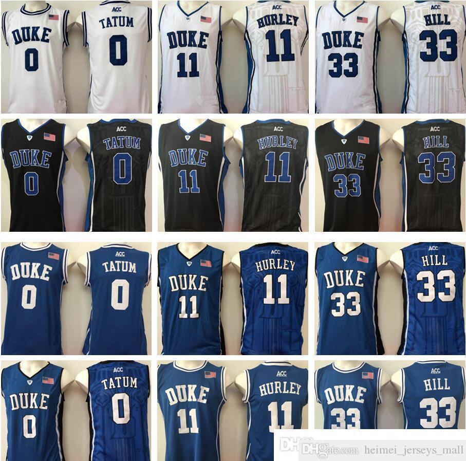 NCAA Duke Blue Devils Jayson #0 Tatum Jersey #11 Bobby Hurley Grant #33 Hill Blue White Black College University Basketball Jerseys
NCAA Duke Blue Devils Jayson #0 Tatum Jersey #11 Bobby Hurley Grant #33 Hill Blue White Black College University Basketball Jerseys