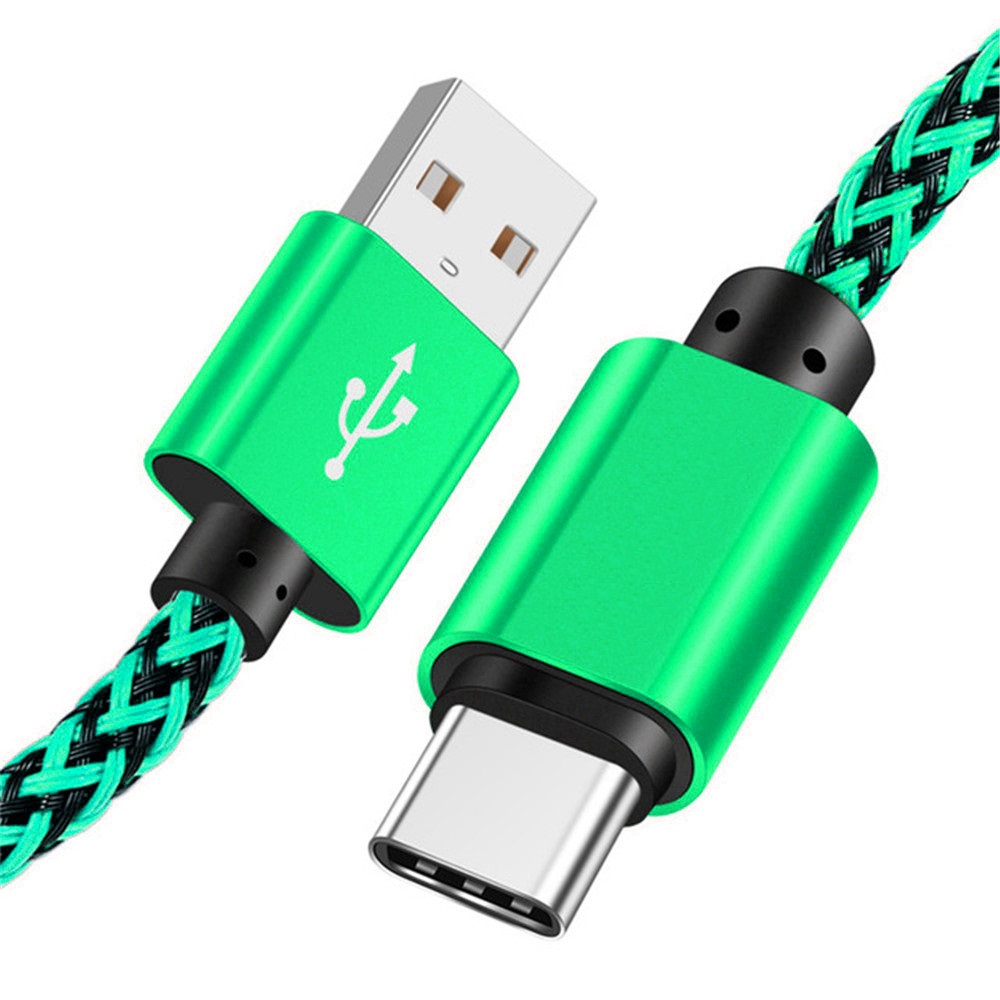 1m/2m /3m Fabric braided charger cables Type C micro v8 usb data cable for samsung s6 s7 edge s8 htc