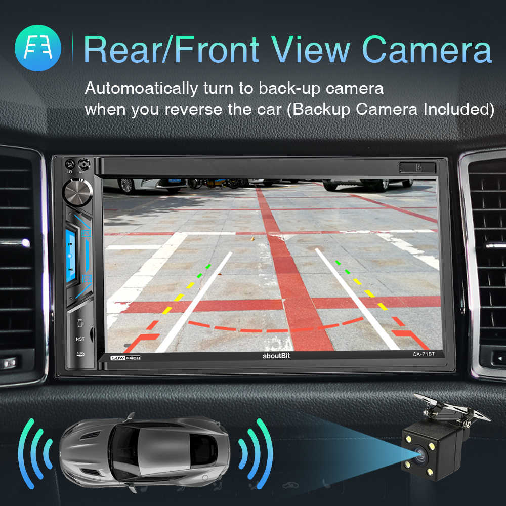 71BT 2 Din Car Radio Universal 7inch Multimedia Mp5 Player AUX USB AM FM Bluetooth Mirror Link Autoradio 2din Car Stereo Radio