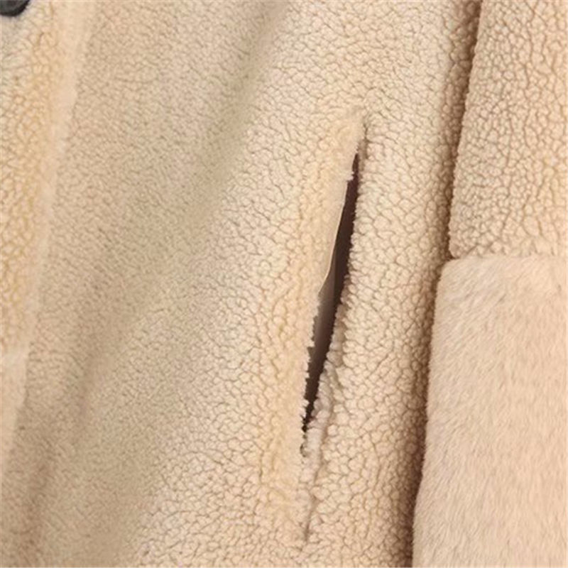 Women Faux Fur Coat Winter Warm Long Teddy Fashion Parka Lamb Jacket Female Casual Outwear 210515