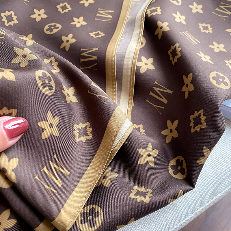 Silk Scarf Women Fashion Shawl Scarves Big Size 90*90cm Square Hair / Head Hijab