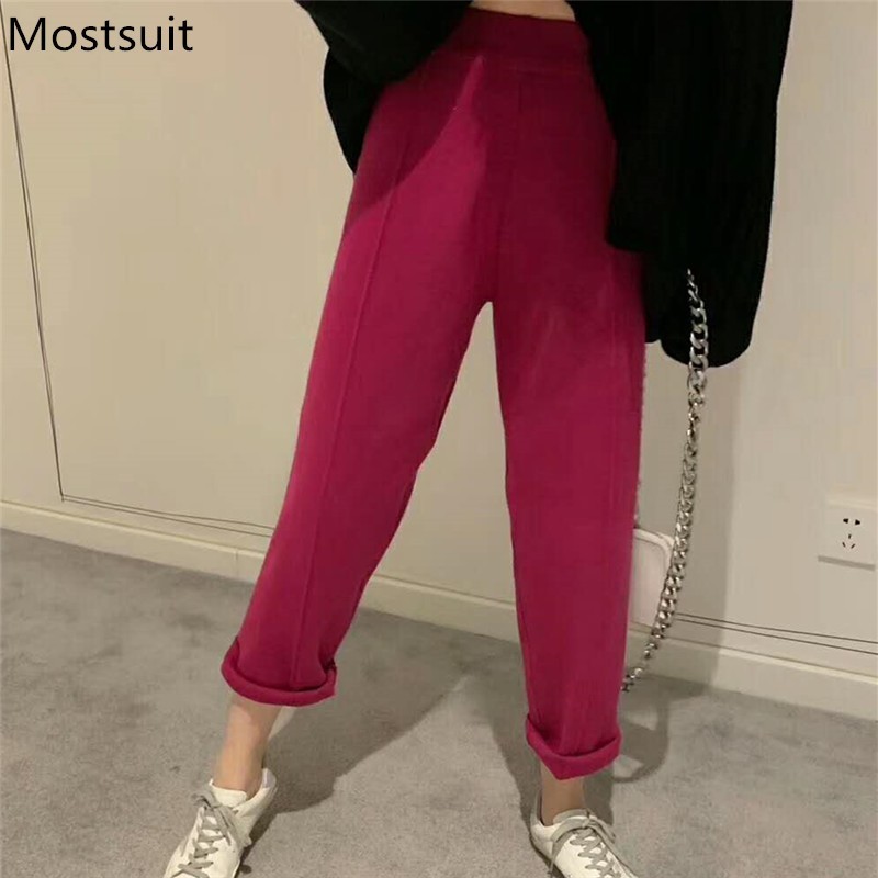 Warm Thicken Winter Women Knitted Suit Pants Elastic High Waist Pencil Office Ladies Elegant Trousers 210518, Blue
Warm Thicken Winter Women Knitted Suit Pants Elastic High Waist Pencil Office Ladies Elegant Trousers 210518, Blue