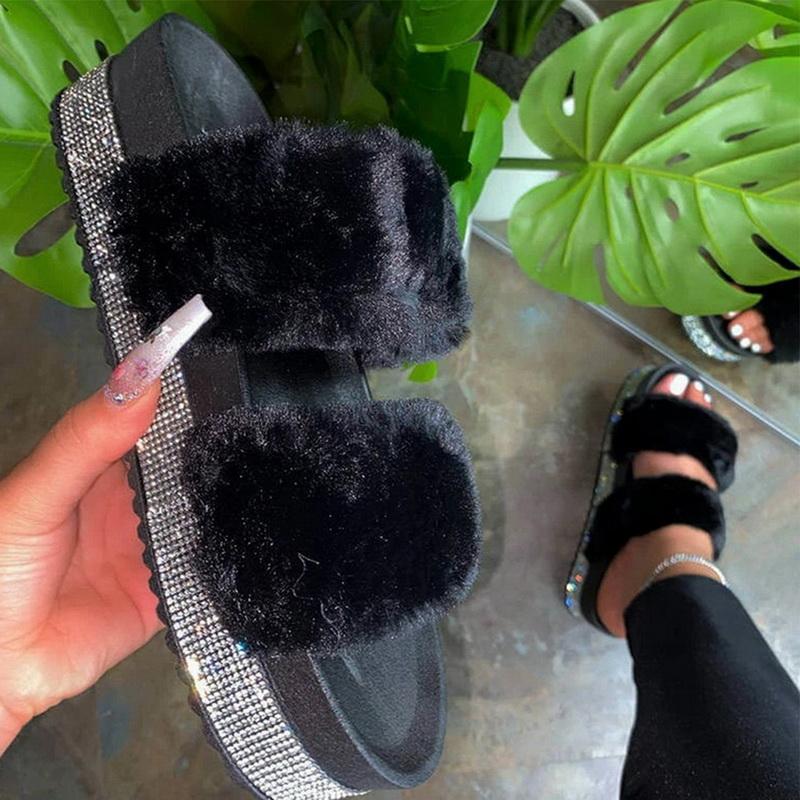 Sandals Litthing Women Fur Slippers Summer 2021 Home Flat Slides For Lady Fluffy Female Shoes Glitter Indoor Big Size 43, White
Sandals Litthing Women Fur Slippers Summer 2021 Home Flat Slides For Lady Fluffy Female Shoes Glitter Indoor Big Size 43, White
