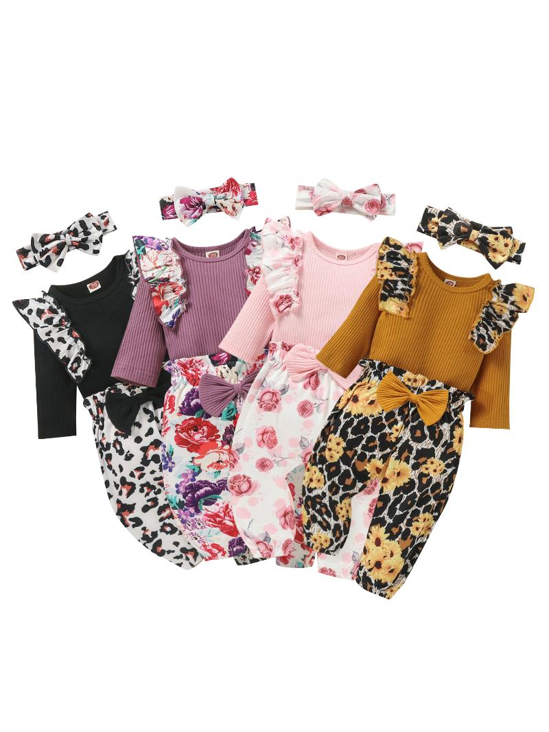 Clothing Sets Infant Born Baby Girls 3Pcs Fall Outfits, Long Sleeve Ruffle Romper + Bow Pants Headband Set Spring Autumn, White
Clothing Sets Infant Born Baby Girls 3Pcs Fall Outfits, Long Sleeve Ruffle Romper + Bow Pants Headband Set Spring Autumn, White