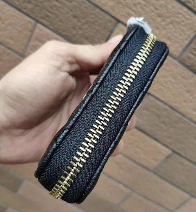 Elegant Lady black Leather Zipper Pocket Paris Designer coin purses Fashion Women card holder vip gift caviar Wallet Small leather bag, Brown;gray
Elegant Lady black Leather Zipper Pocket Paris Designer coin purses Fashion Women card holder vip gift caviar Wallet Small leather bag, Brown;gray