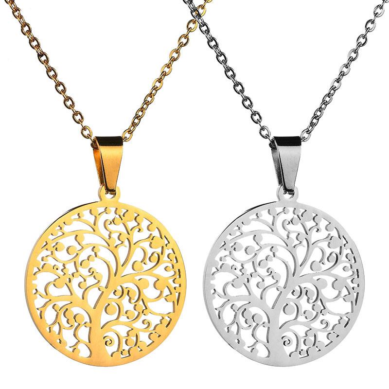 Pendant Necklaces Stainless Steel Hollow Tree Of Life Necklace &Pendant For Women Men Accessoriess Collier Femme Argent Arbre De Vie
Pendant Necklaces Stainless Steel Hollow Tree Of Life Necklace &Pendant For Women Men Accessoriess Collier Femme Argent Arbre De Vie