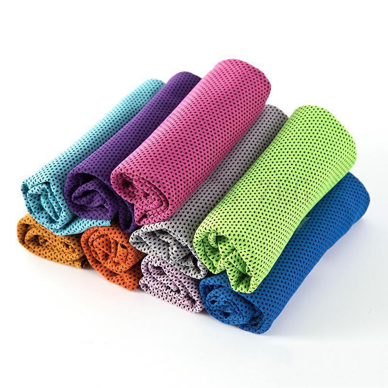 Summer cold towel quick exercise cooling fiess running sweat absorption and outdoor climbing sports easy to carry Free shipping